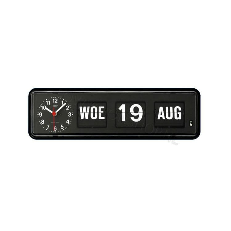 Kalenderklok Twemco BQ-38 zwart ST644109