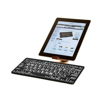 Apple bluetooth grootletter toetsenbord zwarte achtergrond ST683165